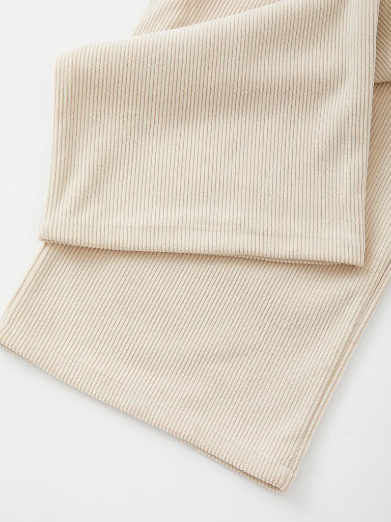IKALOOK Corduroy Bonded Brushed Cargo Pants Cpt189