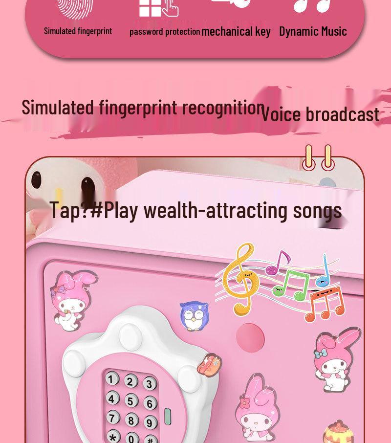 Children's Piggy Bank Cabinet 2026: Large Capacity, Password-Protected Savings Box for Girls
