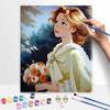 Disney Princess Belle Rose Paint By Number Kit Number Drawing Canvas DIY Picture Home Decor Painting Wall Art Oil Craft Gift 130