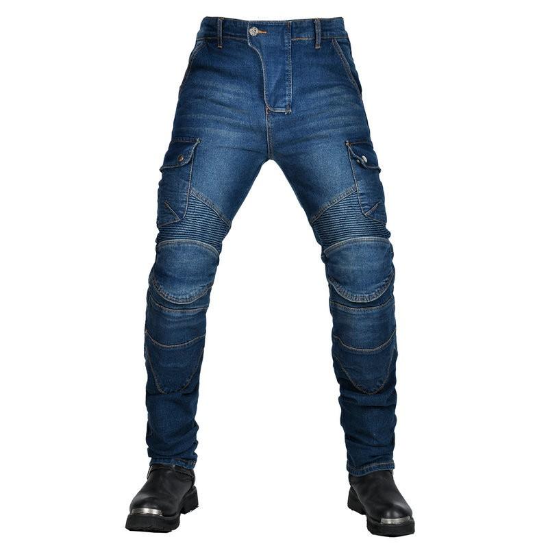 Mens Motorcycle Riding Jeans With Kevlar Reinforcement Tactical Workwear Protective Pants