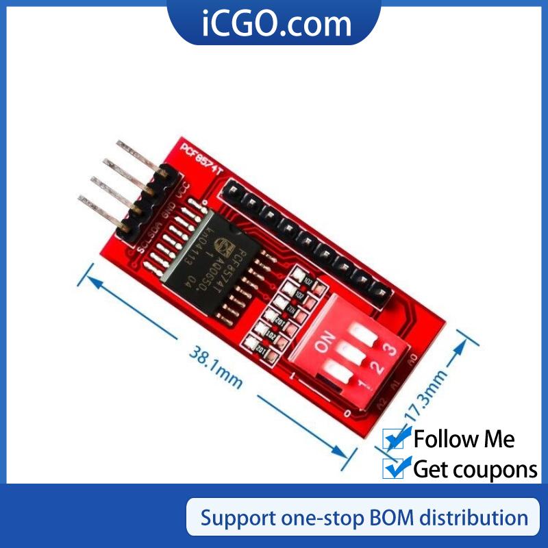 For Arduino PCF8574T I/O for I2C Port Interface Support Cascading ...