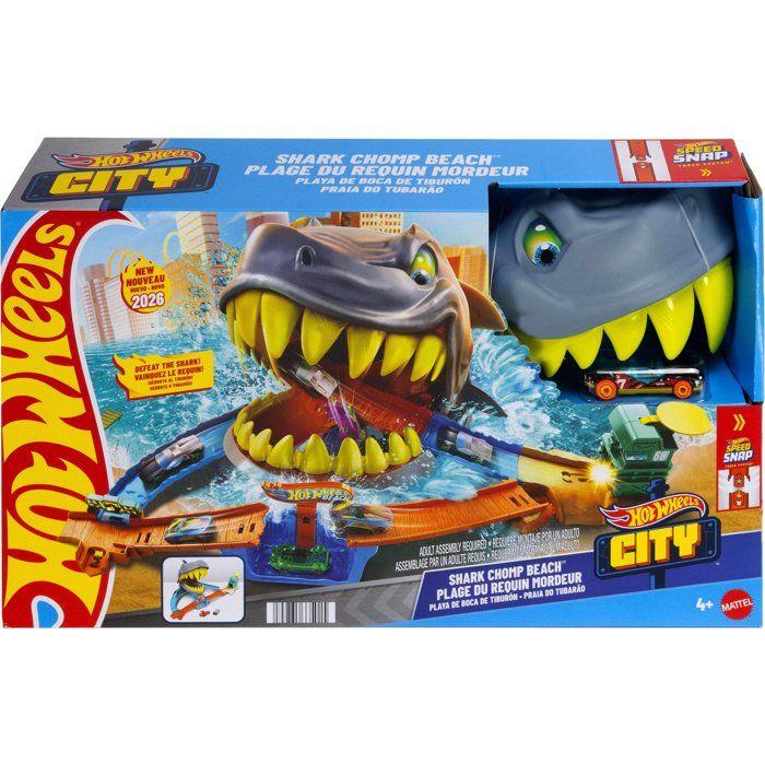Circuit - HOT WHEELS - Attaque du requin JHL96 - Pistes multiples - Action - Véhicule