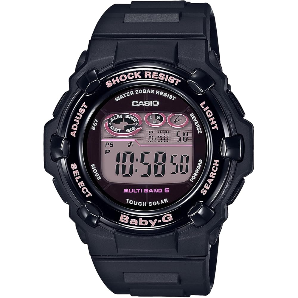 Casio Baby-G Solar Radio Controlled Watch BGR-3000UCB-1JF Women s Black Super Illuminator