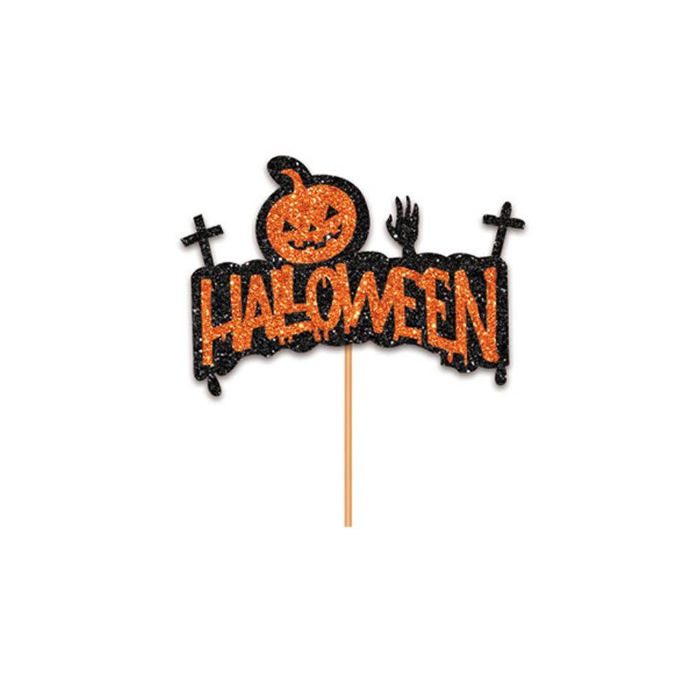 

Paper Cake Insertion Flag Pumpkin Ghost House Bat Cake Decoration Dessert Table Decoration Style 4