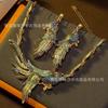 Vintage Style Jewelry Set European and American Heavy Craft Luxurious Parrot Earrings Necklace