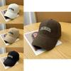 Simple Solid Color Letter Embroidery Women Casual Sunshade Baseball Cap For Summer Or Spring Use