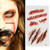 Vodotěsné Halloweenské Jizvy Tetování Falešná Stroupek Krev Make-up Rána Zranění Samolepka
