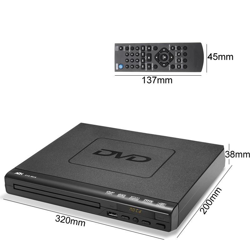 15W 1080P DVD Player Multiple Playback with Remote Controller Multi-angle Viewing USB 1080p Mini Dvd Player with Usb