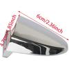Riloer Exterior Outside Door Handle, Rear Handle Cap, Chrome Exterior Door Handles, Door Handle Bezel Cover, Compatible with Lexus ES350 2007-2012,