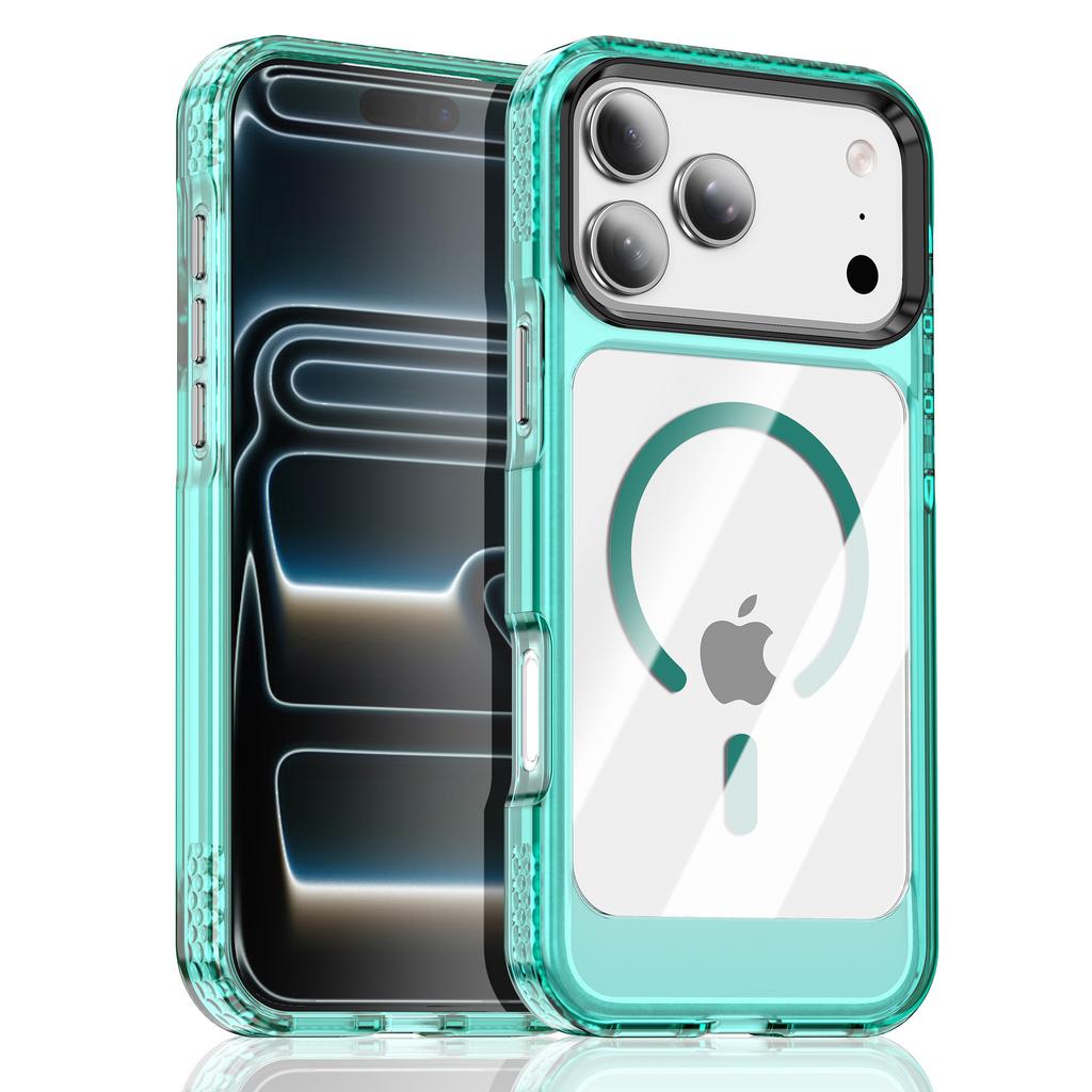 Per Custodia Telefono Cellulare IPhone17promax Guscio 16 Spazi 15pro Magnetico Anti-giallo 14 Copertura Protettiva