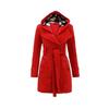 Elegante Cappotto da Donna Giacca Lunga Calda Capospalla Invernale con Design Parka con Cappuccio