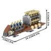 MOOXI Weltraumkrieg Panzer Modell Bausteine DIY Diorama Erwachsene Kinder Spielzeug Bausteine Set Montessori Geschenke Raumdekoration