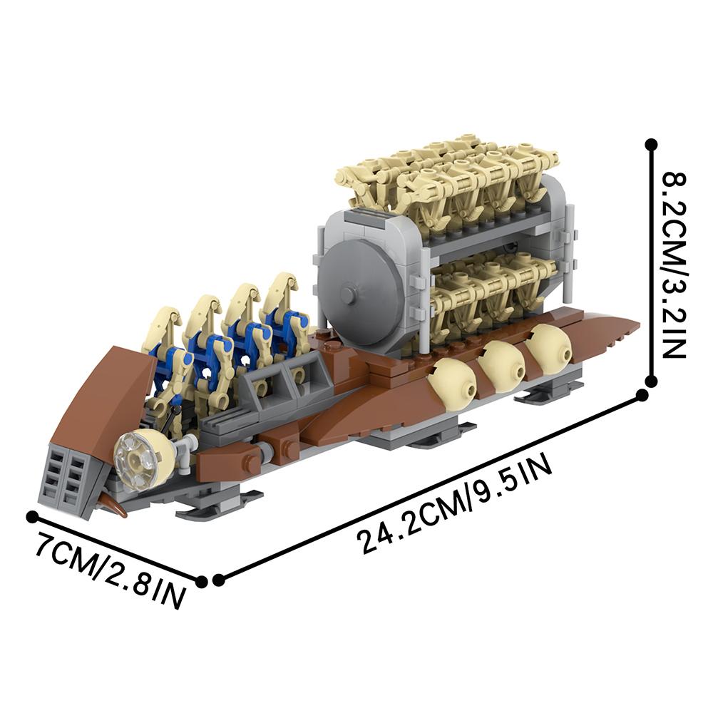 MOOXI Hvězdné války Bojový tank Model Cihličky DIY Dioráma Dospělí Děti Hračky Stavebnice Montessori Dárky Pokojová dekorace
