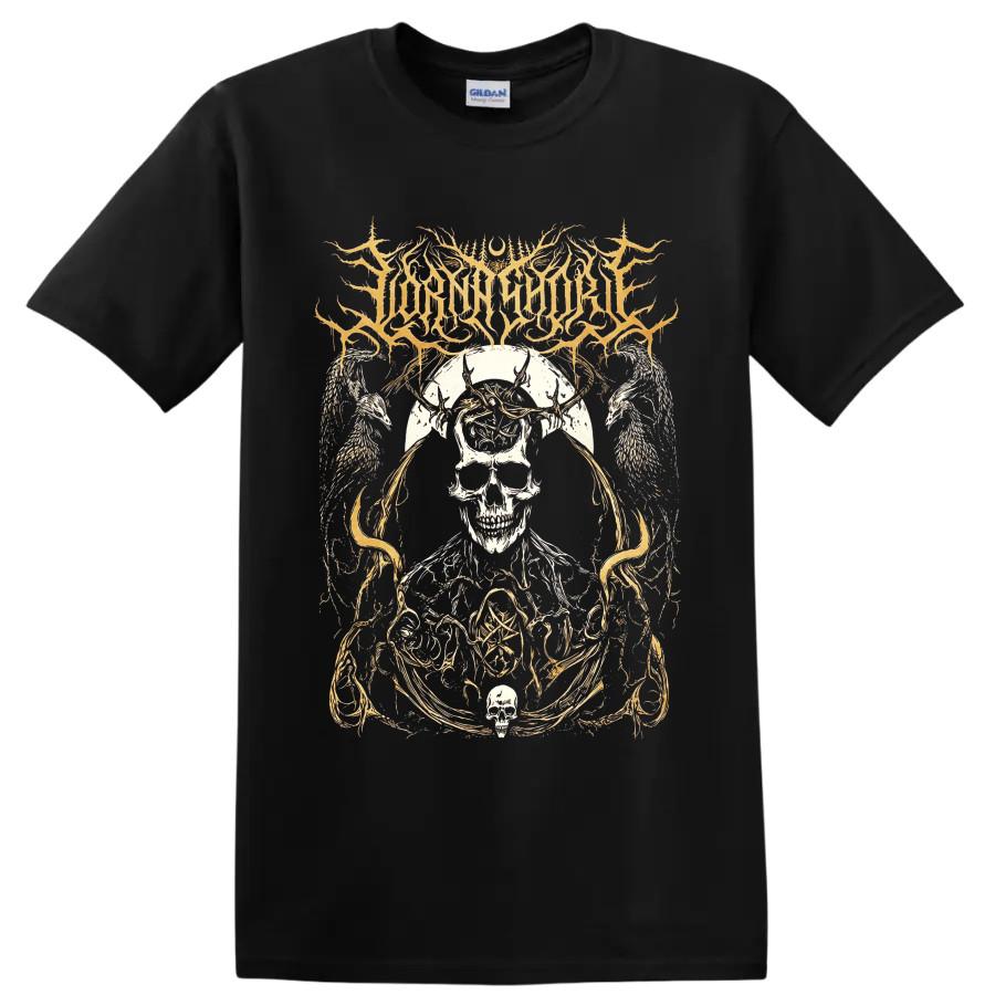 Lorna Shore Deathcore Skull Angel Wings Gothic Metal T Shirt Live Concert Tee