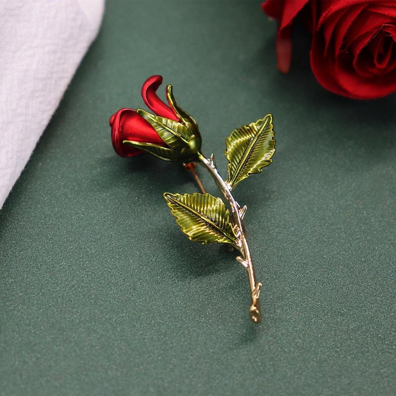 The Little Prince's Rose Brooch, High-end Retro Pin, Men's and Women's Trendy Temperament Versatile Suit with Accessories Gift