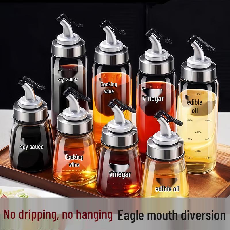 SPSR Glass Oil and Vinegar Dispenser Set