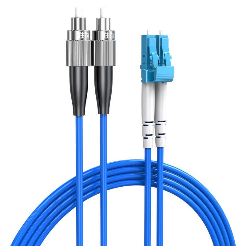 Shengwei Telecom-Grade Armored LC-FC Single-Mode Dual-Core Fiber Optic Patch Cord