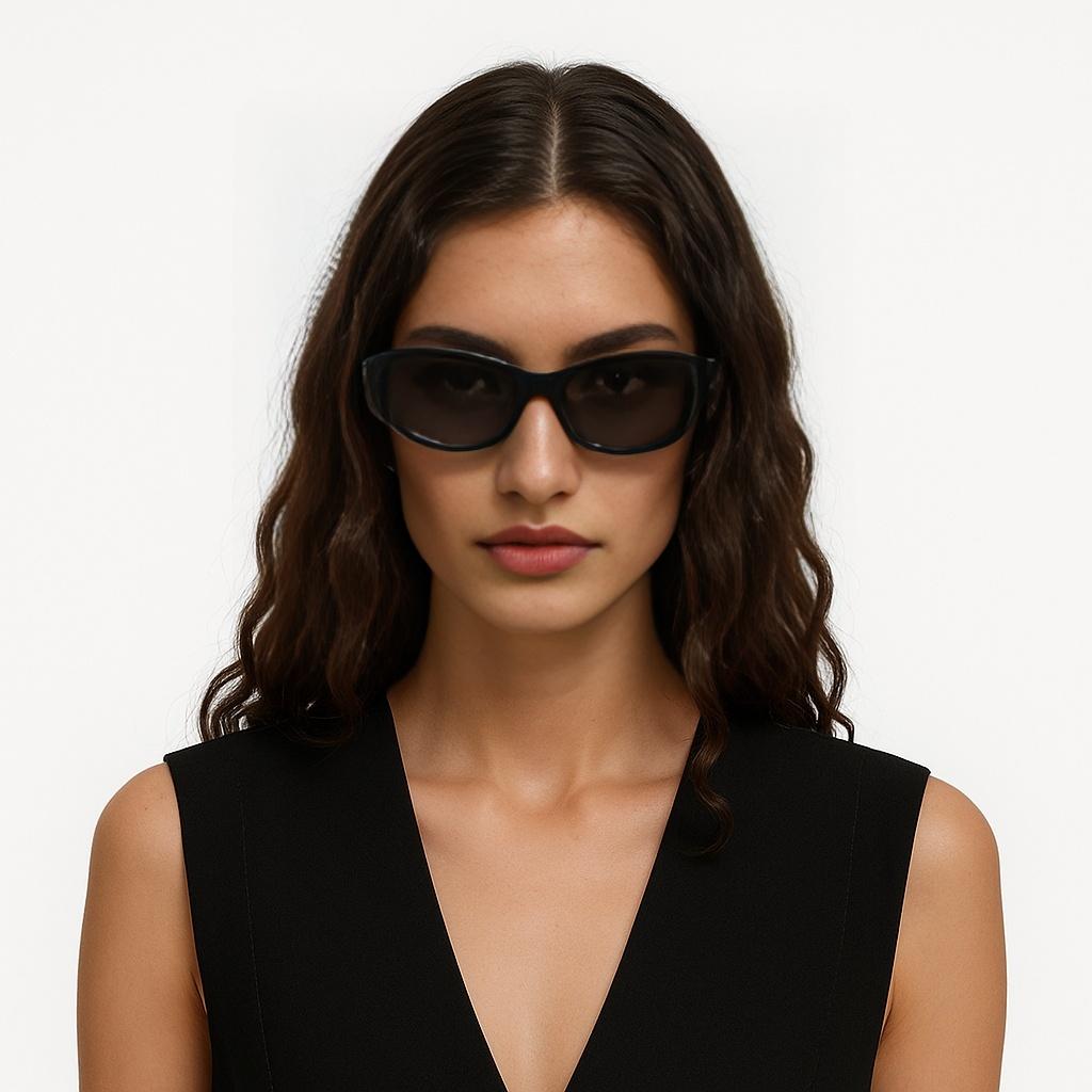 Versace Solid Design Cat Eye Sunglasses Women sunglasses Black VE4480U