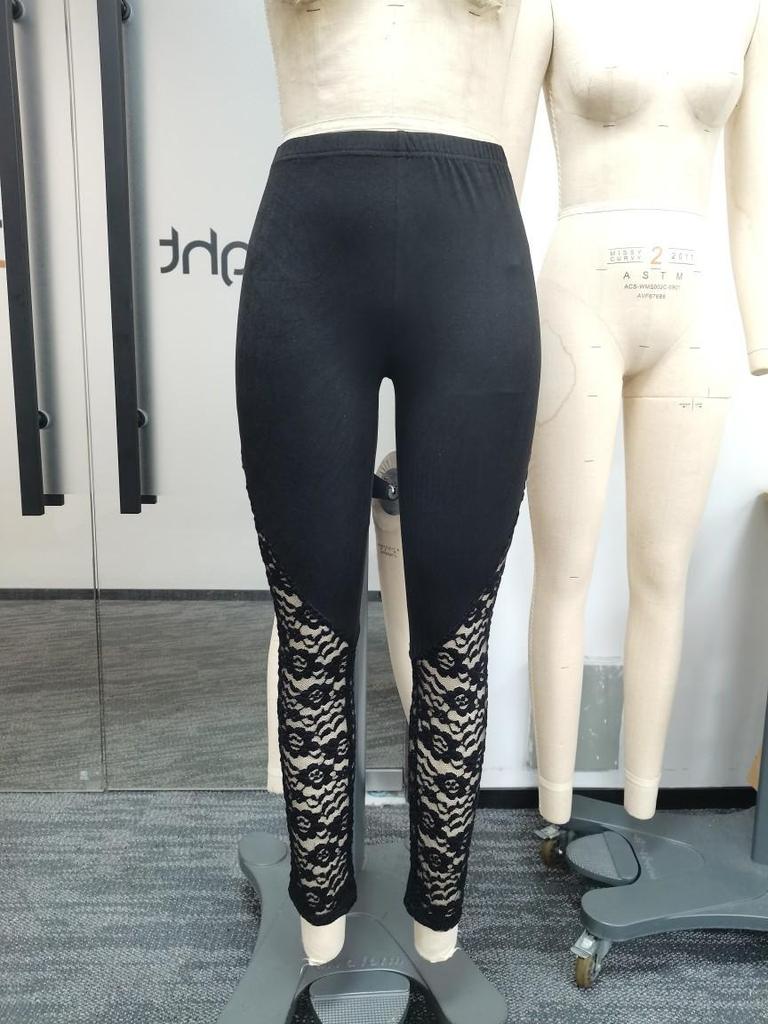 Women's Lace Patchwork Casual Leggings
