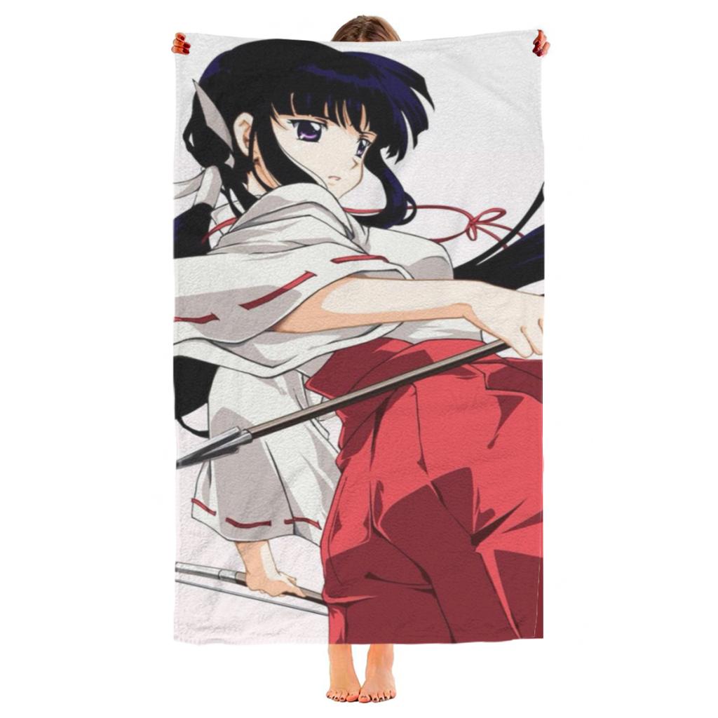 Quick Drying Beach Towels Kagome And Inuyasha Anime Oversized 30X60Inch Printing Towel Super Absorbent Pool Towel Blanket