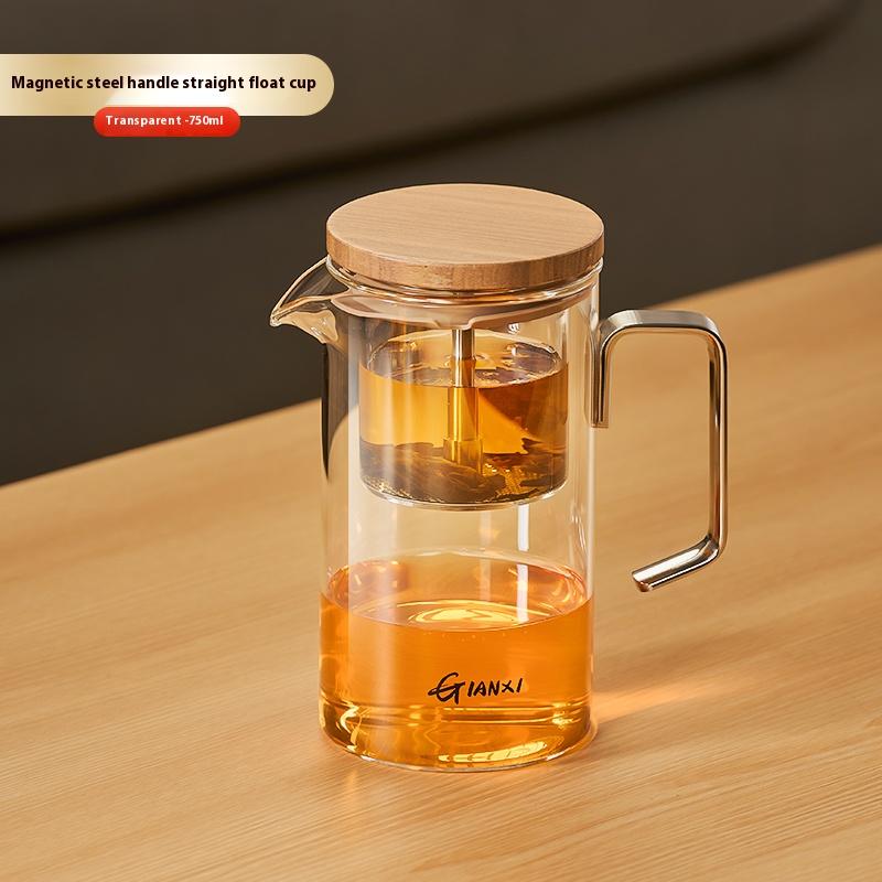 Gianxi Magnetic Suction Elegant Cup Tea Pot Household Glass Tea Cup High-End Tea Separation Tea Set Mug Cup For Tea Tea Ceremony