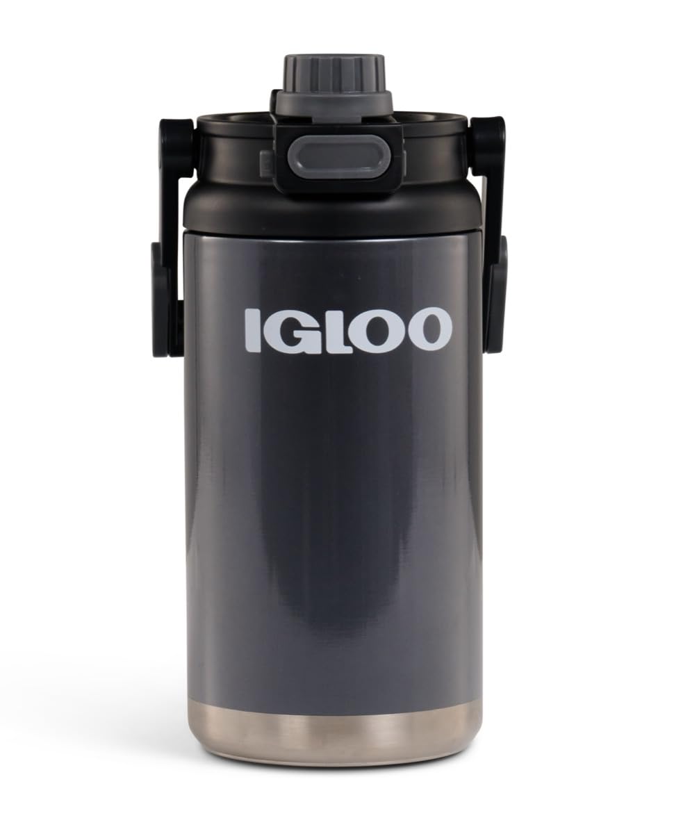 

Igloo 54oz Hybrid Jug Stainless Steel with Fence Hook Charcoal 131486 1.6L