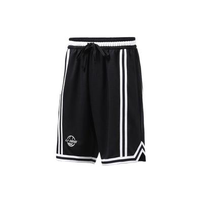 Calça de Basquete Esportiva de Tricô Solto Masculina Preta AAPR353-1