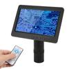 7in LCD HD Video Microscope with 150X C Bracket Camera Professional Maintenance Tool