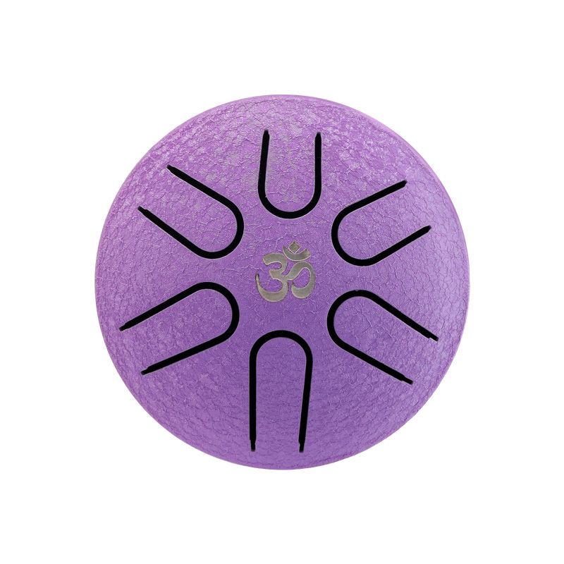 

Mini Music Drum 3 Inch 6 Notes Steel Tongue Drum C Tone Ethereal Drum Yoga Meditation Percussion Instrument фіолетовий