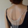 Accessories, Fashion Tassel Full Diamond Backchain Sexy Luxury Dress Accessories Rhinestone Body Chain Chian