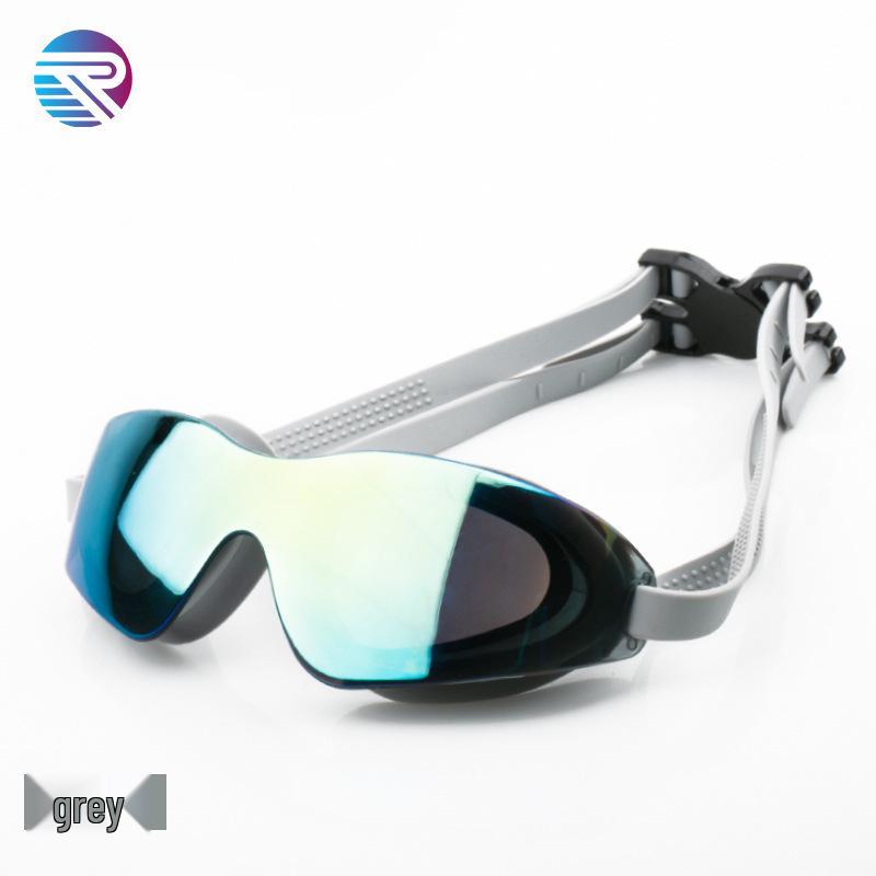 

HD Anti-Fog Colorful Fashion Swim Goggles for Adults - Large Frame Glasses for Men and Women