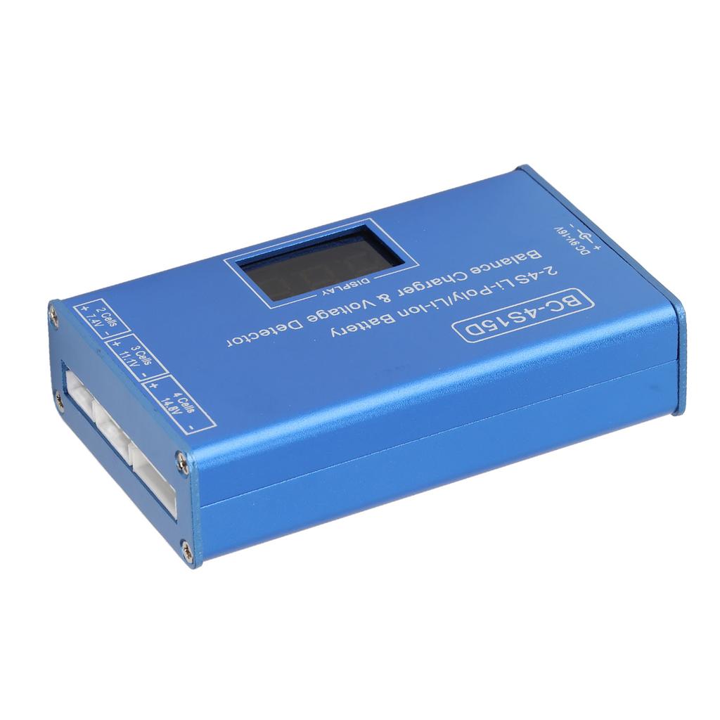 Battery Balance Charger 2‑4S Voltage Tester Digital Display AC 100‑240V for Lithium Batteries US Plug