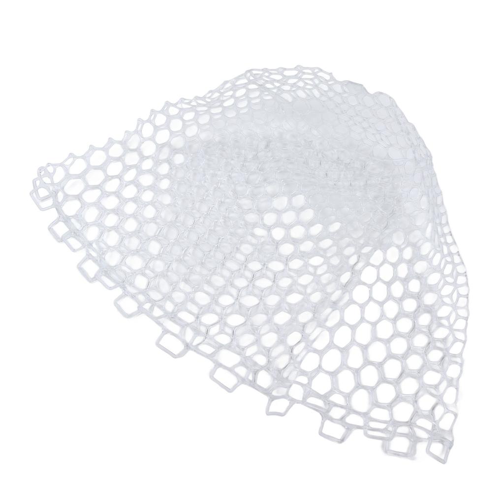 Fly Fishing Landing Net Clear White Soft Rubber Mesh for Trout Catch and Release for Fishman 32cm