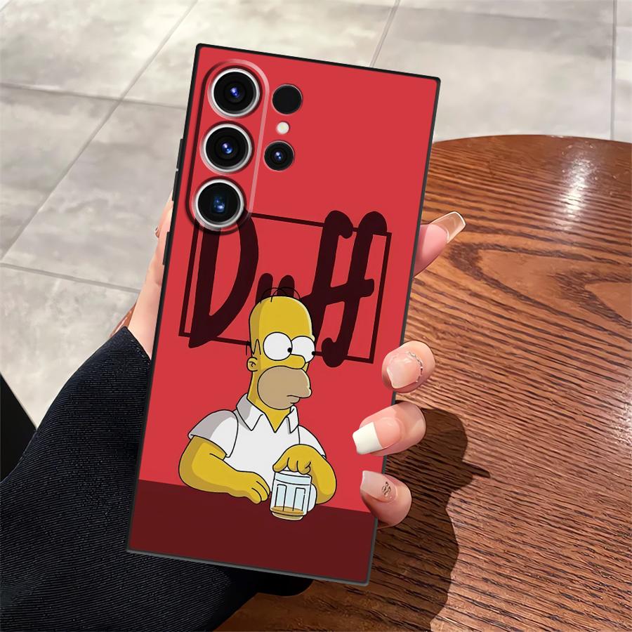 Fun S-simpsons Funda Phone Cover Case for Samsung Galaxy S22 S24 Plus S25 Ultra S20 S9 S23 FE S21