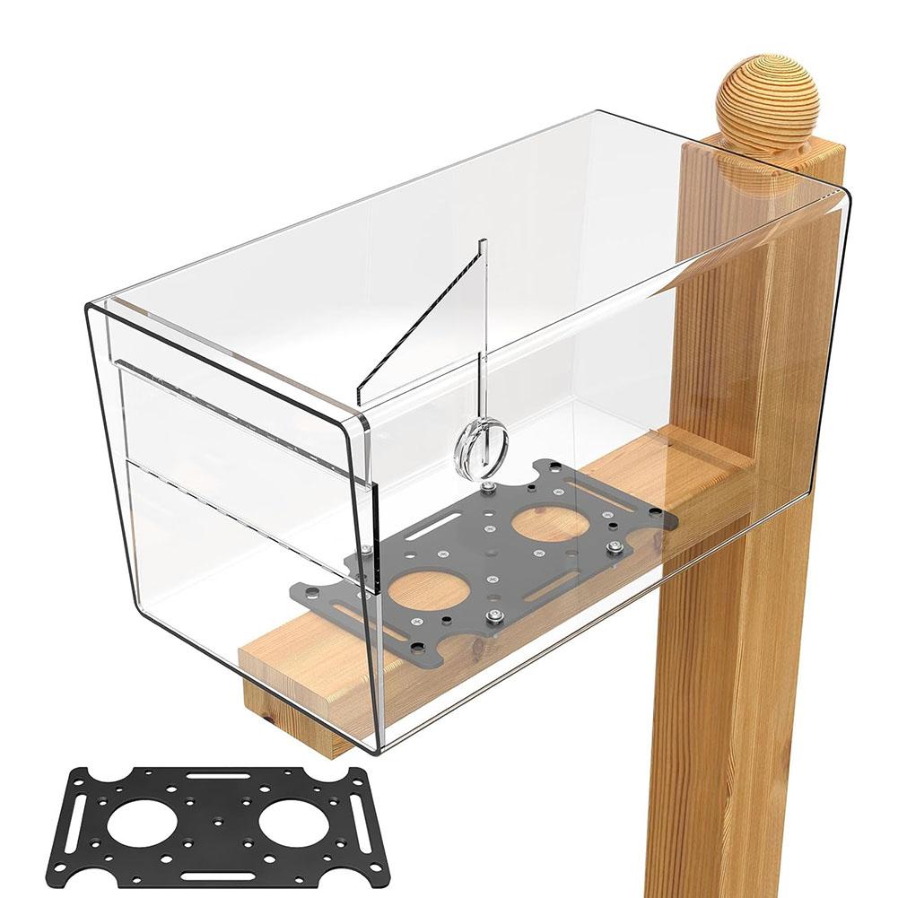 Mailbox Mounting Bracket for 4x4 Wood and Hollow Posts Secure Installation with Comprehensive Hardware Package