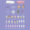 Luminous Ice Cream Truck Toy Colorful Children's Food Stand Truck Toy Mini Bread Truck  Doll House
