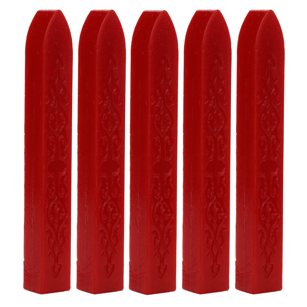 5PCS Vintage Manuscript Sealing Seal Wax Sticks Wicks For Postage Letter