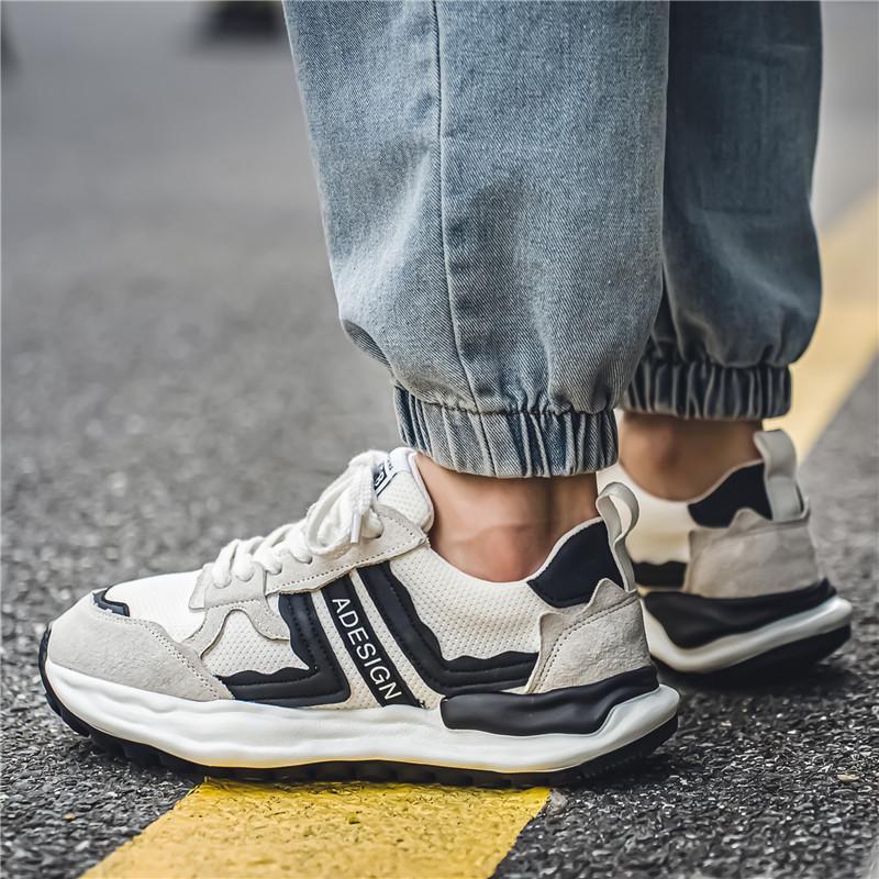 Мужская противоскользящая износостойкая модная повседневная и спортивная обувь с сеткой — фото 21