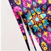 Brightly symmetrical mandala pattern polyester microfiber beach towel is highly absorbent, suitable swimming and beach outings