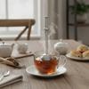2PCS Fine Mesh Long Handle Tea Strainer Ball 304 Stainless Steel Tea Filter  Office