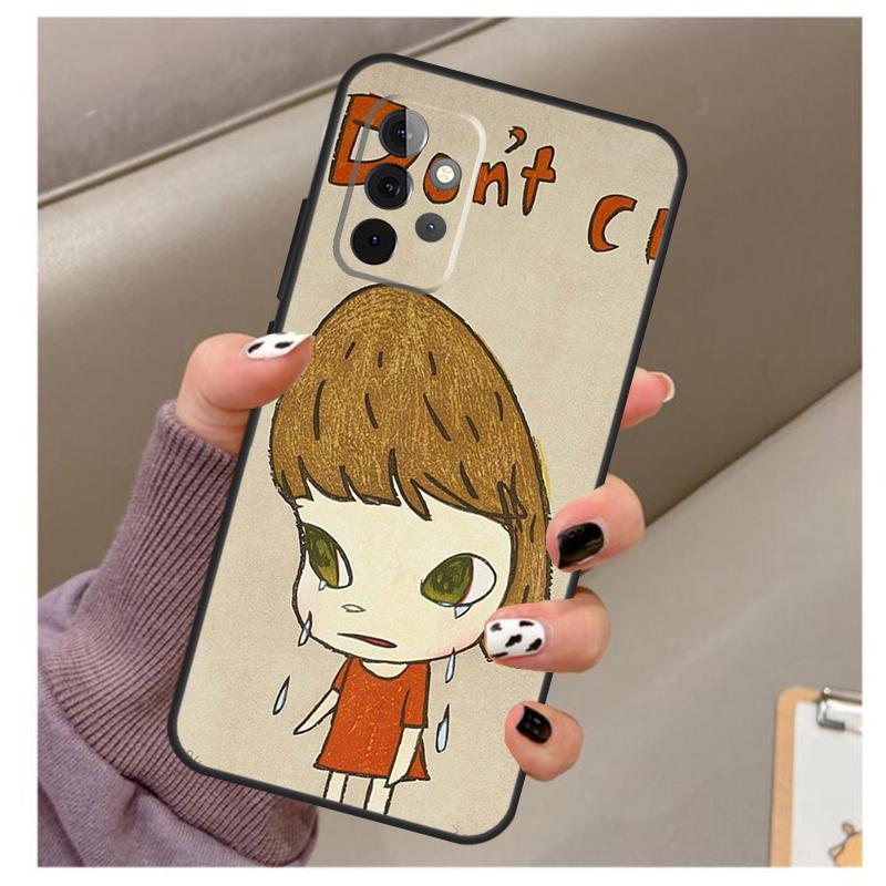 Cartoon Aesthetic Yoshitomo Nara Case For Samsung Galaxy A56 A16 A26 A36 A06 A52 A53 A33 A13 A34 A54 A14 A15 A35 A55 A22 A32