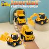 4pcs Inertia Construction Vehicle Toy Set, Sandbox Excavator Toy Set,Building Truck Toys, Includes Excavator, Bulldozer, Mud Truck, Best Birthday Gift