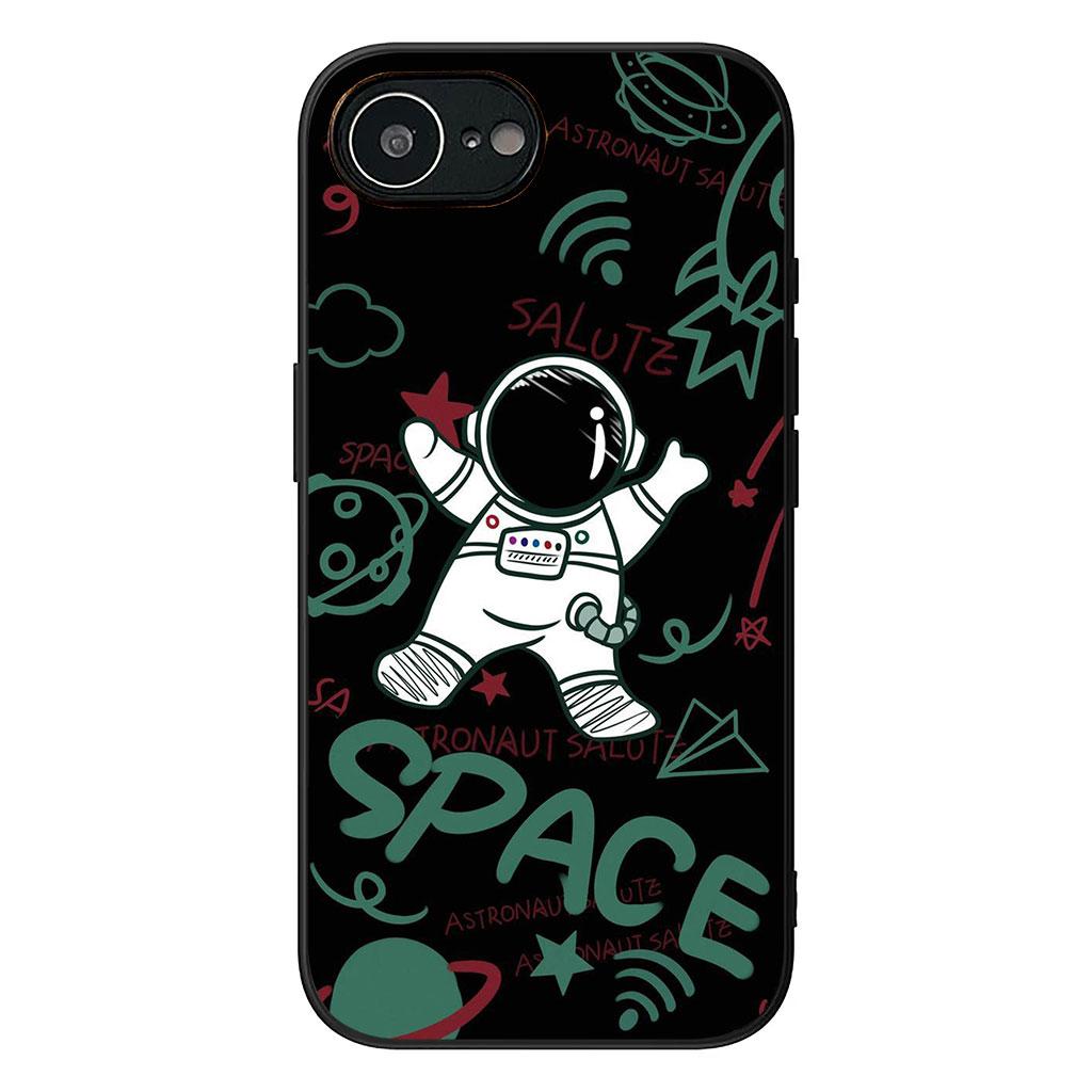 for Samsung Galaxy A25 A37 A57 A12 A14 A41 A50 A51 A70 A71 A72 A21S A04 M15 Note 20 9 8 10 Case Moon Stars Sky Astronaut Rocket