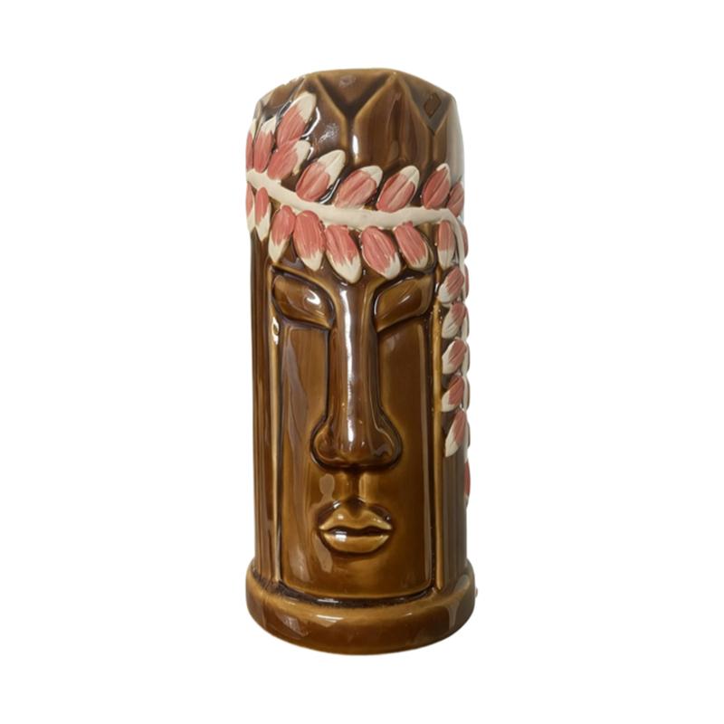 Kubki Tiki w stylu hawajskim Kreatywny kubek do koktajli Ceramiczne kubki Tiki Naczynia barowe Kieliszek do wina Kubki Tiki z Wyspy Wielkanocnej Prezent na Halloween