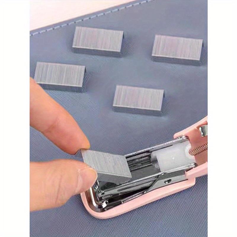 1pc Pink 3-In-1 Mini Stapler, Saddle Stapler and Staple Remover Set (Capacity: 830 Staples) Back To School, Back To School, School Supplies