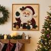 Santa Claus Pattern DIY Pearl Bead Art Set With Frame Santa Claus Pearl Bead Set Party Gift