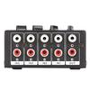 Separate Volume Knobs Stereo Mini Mixer Support 4 in 1 Out Stereo Splitte  Recording Studio