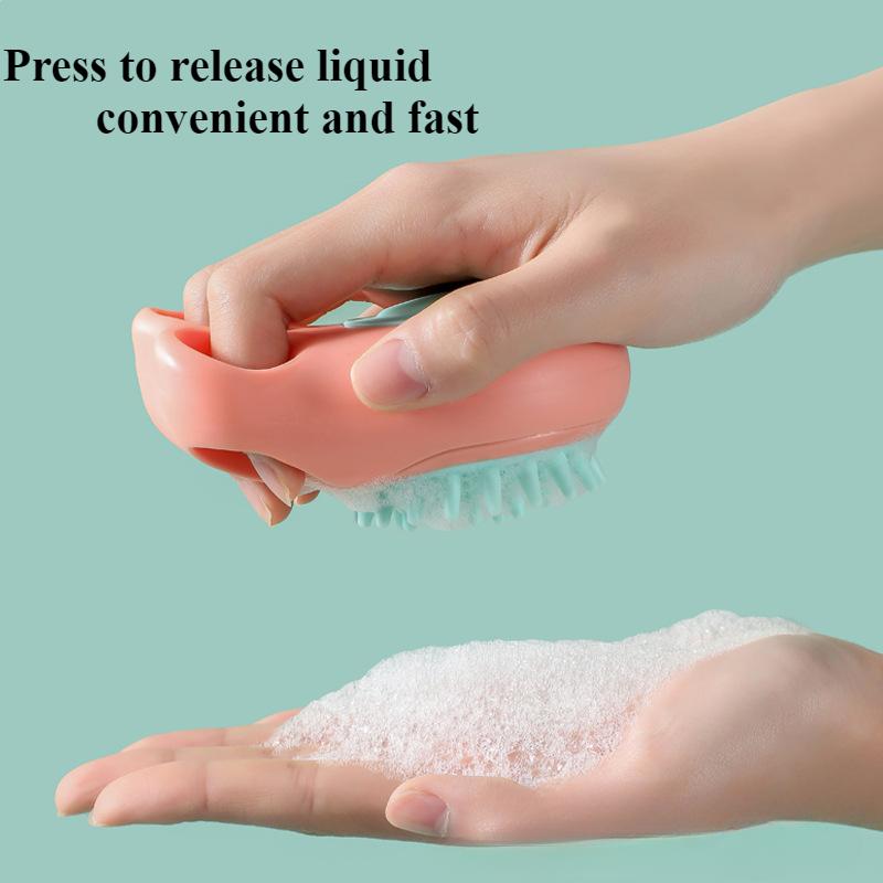 1Pcs Pet Supplies Silicone Bath Brush Massage Comb Silicone Soft Multifunctional Head Brush Cat Cleaning Comb