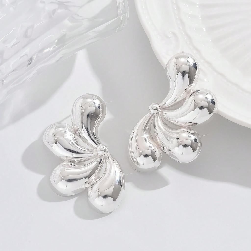 1 Paar Elegante Ohrstecker im Ozean-Stil mit Sprüh-Tropfen-Design, Faszinierendes Design, Perfekt für den täglichen Gebrauch bis hin zu bezaubernden Urlaubsfeiern