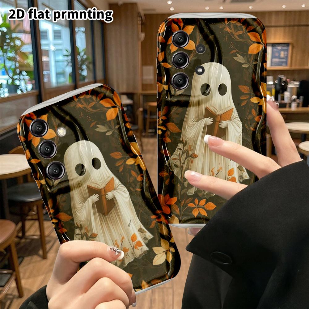Phone case: 2D flat, suitable for Samsung Galaxy A34 A35 M05 M06 S20 S22 S21 FE Plus 5G protective case, big black round eyes, perfect holiday gift fo